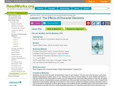 The Effects of Character Decisions Lesson Plan The Effects of Character Decisions Lesson Plan