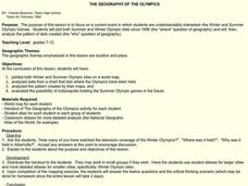 The Geography of the Olympics Lesson Plan The Geography of the Olympics Lesson Plan