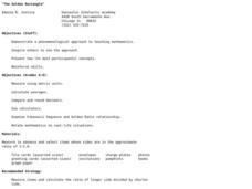 The Golden Rectangle Lesson Plan The Golden Rectangle Lesson Plan