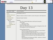 The Great Depression Lesson Plan The Great Depression Lesson Plan