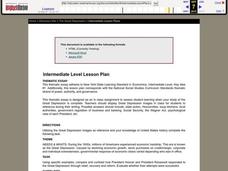 The Great Depression Lesson Plan The Great Depression Lesson Plan