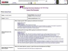 Animal Facts Lesson Plan Animal Facts Lesson Plan