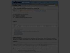 The Immigrant Experience in America Lesson Plan The Immigrant Experience in America Lesson Plan