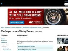 The Importance of Being Earnest Interactive The Importance of Being Earnest Interactive