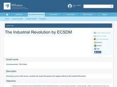 The Industrial Revolution Lesson Plan The Industrial Revolution Lesson Plan