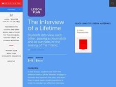 The Interview of a Lifetime Lesson Plan The Interview of a Lifetime Lesson Plan