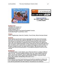 The Jones Family Express Lesson Plan The Jones Family Express Lesson Plan