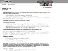 The Joy Luck Club Lesson Plan The Joy Luck Club Lesson Plan