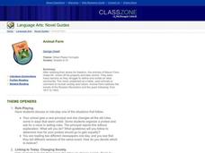 Animal Farm Lesson Plan Animal Farm Lesson Plan