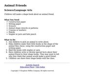Animal Friends Lesson Plan Animal Friends Lesson Plan