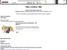 The Letter Bb Lesson Plan The Letter Bb Lesson Plan