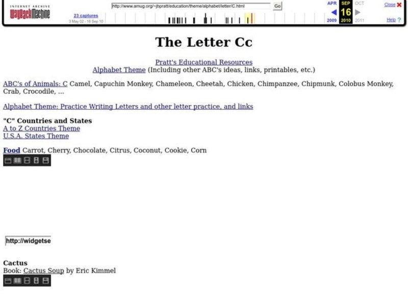 The Letter Cc Lesson Plan The Letter Cc Lesson Plan