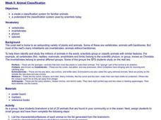 Animal Classification Lesson Plan Animal Classification Lesson Plan