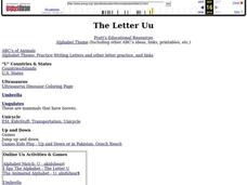 The Letter Uu Lesson Plan The Letter Uu Lesson Plan