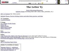 The Letter Yy Lesson Plan The Letter Yy Lesson Plan