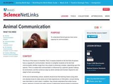 Animal Communication Lesson Plan Animal Communication Lesson Plan
