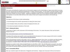 The Manhattan Project Lesson Plan The Manhattan Project Lesson Plan