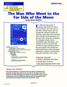The Man Who Went to the Far Side of the Moon Lesson Plan The Man Who Went to the Far Side of the Moon Lesson Plan