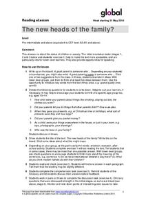The New Heads of the Family? Lesson Plan The New Heads of the Family? Lesson Plan