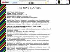 The Nine Planets Lesson Plan The Nine Planets Lesson Plan