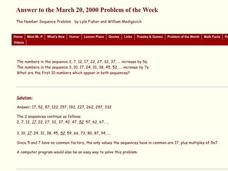 The Number Sequence Problem Worksheet The Number Sequence Problem Worksheet