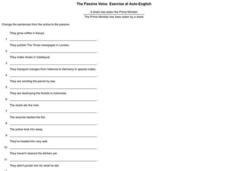 The Passive Voice Exercise Interactive The Passive Voice Exercise Interactive
