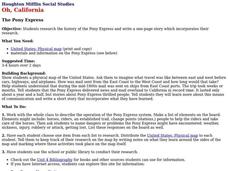 The Pony Express Lesson Plan The Pony Express Lesson Plan