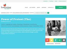 The Power of Protest Lesson Plan The Power of Protest Lesson Plan
