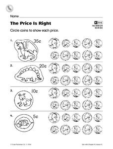 The Price is Right Worksheet The Price is Right Worksheet
