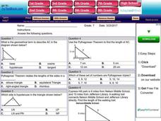 The Pythagorean Theorem Interactive The Pythagorean Theorem Interactive
