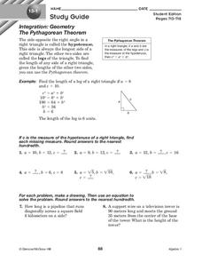 The Pythagorean Theorem Worksheet The Pythagorean Theorem Worksheet