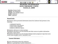 The Rainforest Lesson Plan The Rainforest Lesson Plan