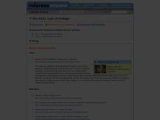 The Real Cost of College Lesson Plan The Real Cost of College Lesson Plan