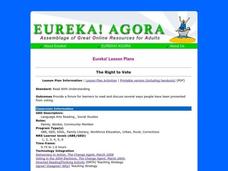 The Right to Vote Lesson Plan The Right to Vote Lesson Plan