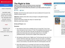 The Right to Vote Lesson Plan The Right to Vote Lesson Plan
