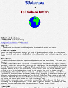 The Sahara Desert Lesson Plan The Sahara Desert Lesson Plan