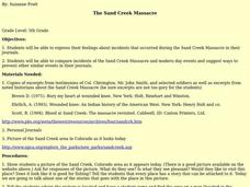 The Sand Creek Massacre Lesson Plan The Sand Creek Massacre Lesson Plan