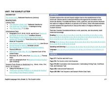 The Scarlet Letter Unit Plan The Scarlet Letter Unit Plan