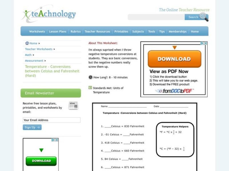 The Smallest Metric Measurements Worksheet The Smallest Metric Measurements Worksheet