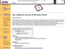 The Unknown Secrets of the Rain Forest Lesson Plan The Unknown Secrets of the Rain Forest Lesson Plan