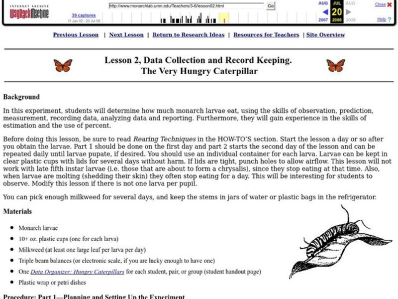 The Very Hungry Caterpillar Lesson Plan The Very Hungry Caterpillar Lesson Plan