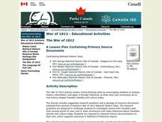 The War of 1812 Lesson Plan The War of 1812 Lesson Plan