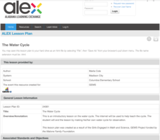 The Water Cycle Lesson Plan The Water Cycle Lesson Plan