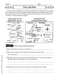 Then and Now Worksheet Then and Now Worksheet