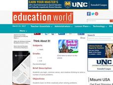 Think About It! Lesson Plan Think About It! Lesson Plan