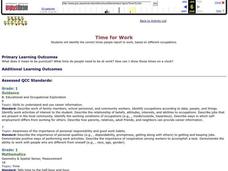 Time for Work Lesson Plan Time for Work Lesson Plan