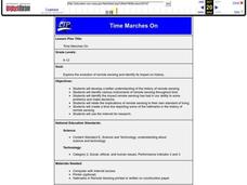 Time Marches On Lesson Plan Time Marches On Lesson Plan