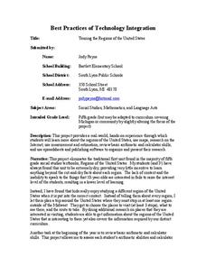 Touring the Regions of the United States Lesson Plan Touring the Regions of the United States Lesson Plan