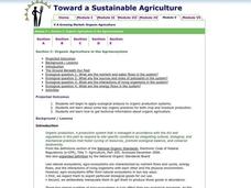 Toward a Sustainable Agriculture Lesson Plan Toward a Sustainable Agriculture Lesson Plan