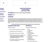 Area Explorations Lesson Plan Area Explorations Lesson Plan